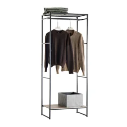 Real Home Wardrobe Gray