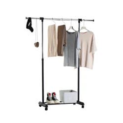 Expandable Garment Rack Black