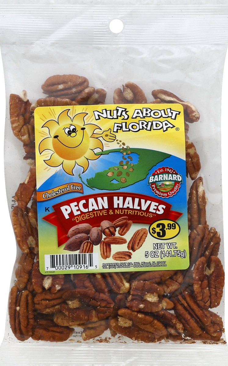 slide 3 of 3, Nuts About Florida Pecan Halves 5 oz, 5 oz