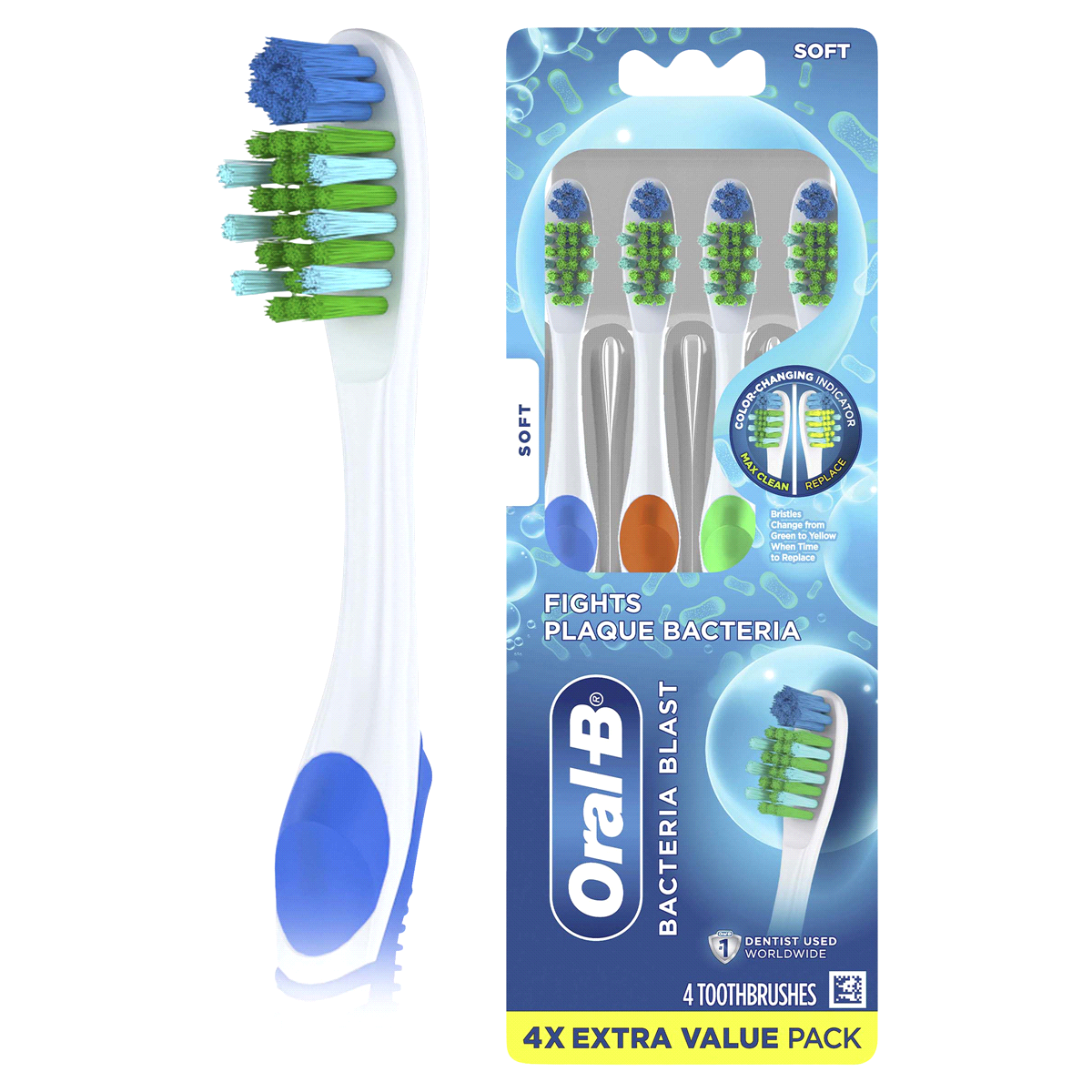 slide 1 of 5, Oral-B Complete Deep Clean Soft Bristle Manual Toothbrush, 4 ct