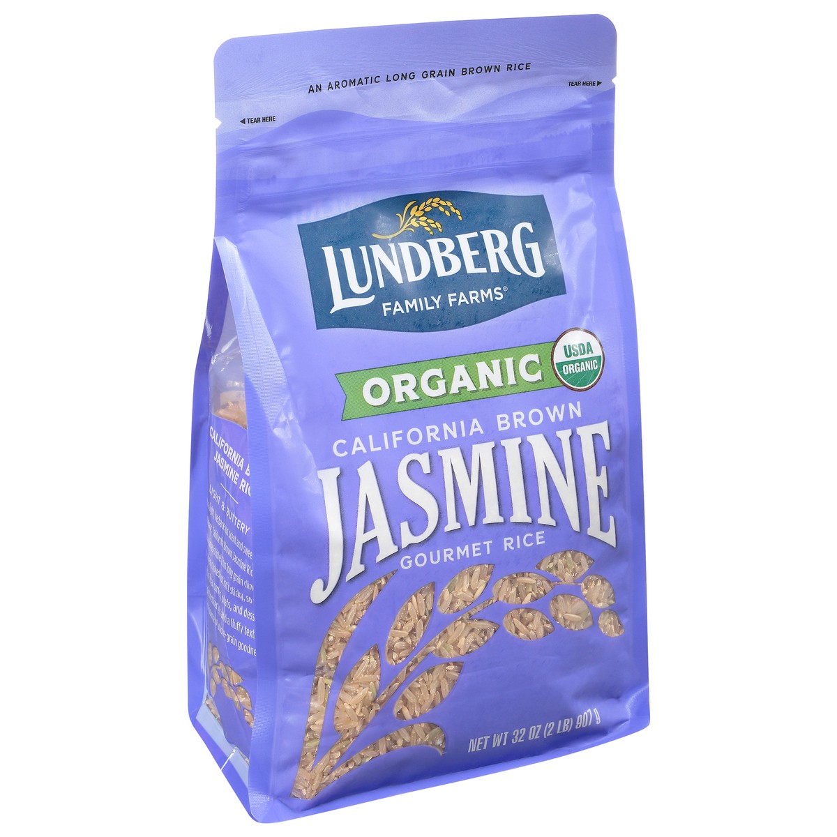 slide 5 of 9, Lundberg Family Farms Jasmine California Brown Organic Gourmet Rice 32 oz, 32 oz