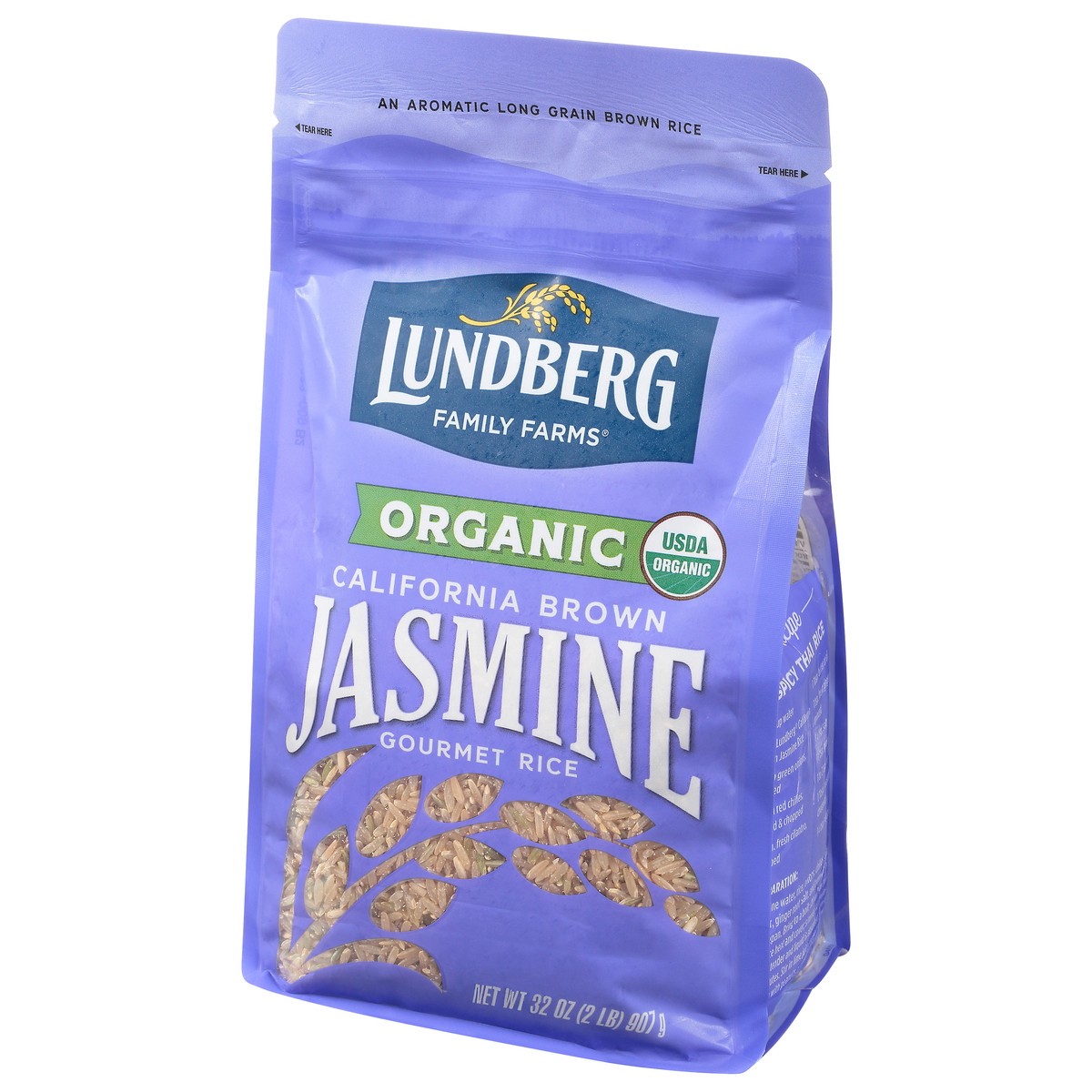 slide 6 of 9, Lundberg Family Farms Jasmine California Brown Organic Gourmet Rice 32 oz, 32 oz