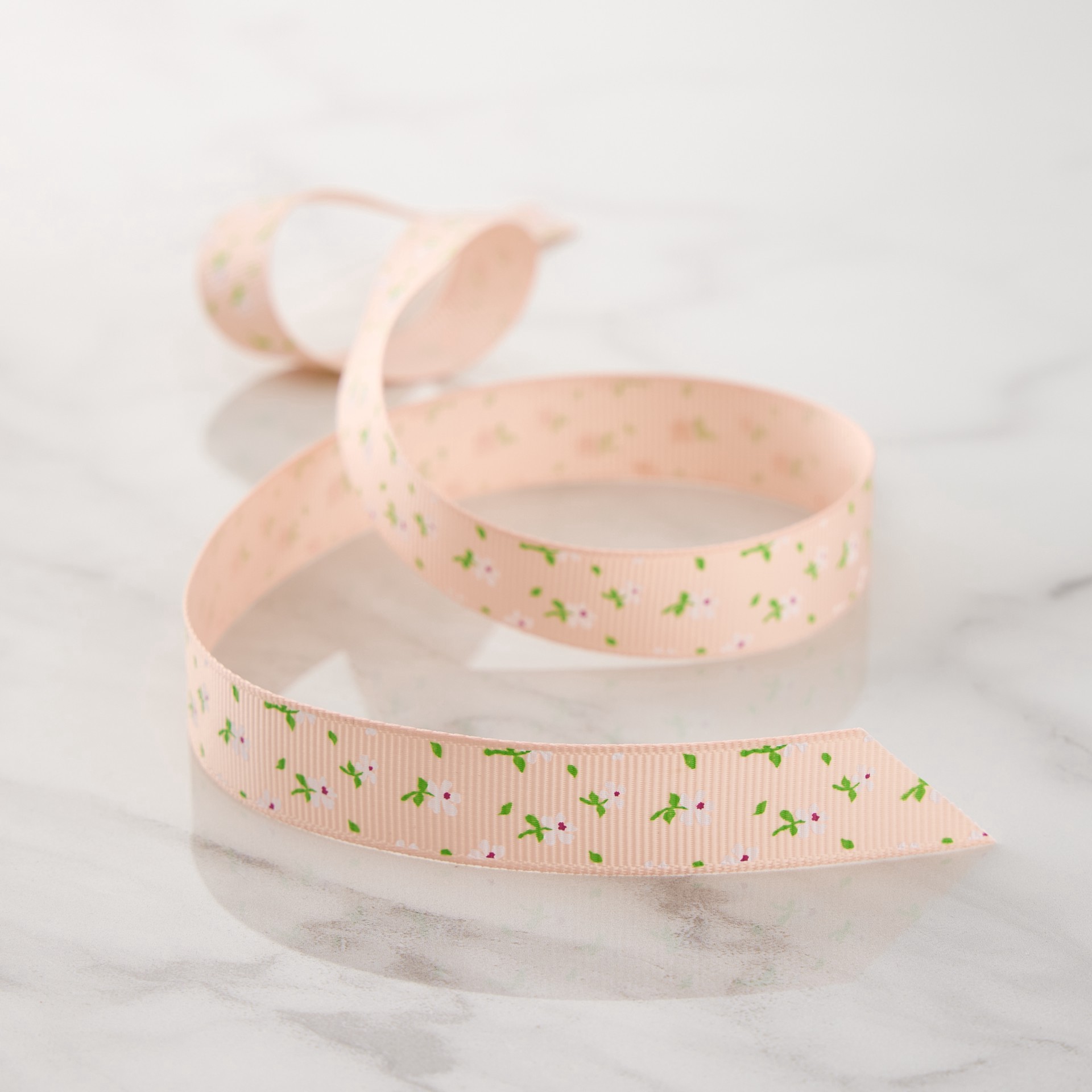 slide 2 of 2, 5/8" X 7yd. Floral Grosgrain Ribbon By Celebrate It Classic, 5/8 in x 7 yd