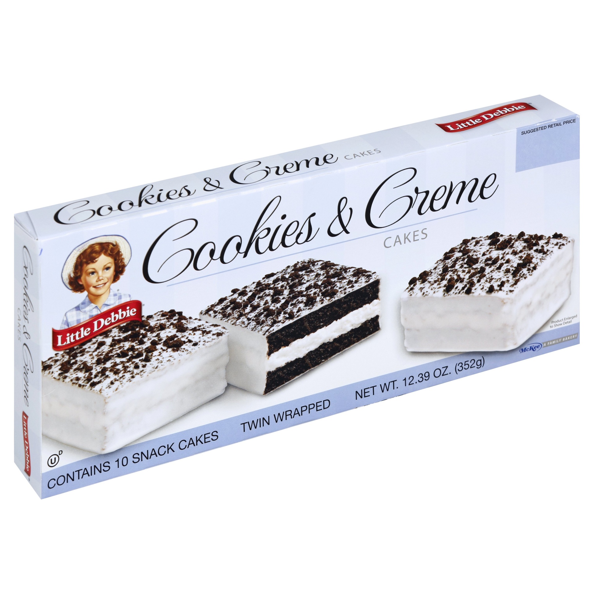 slide 1 of 6, Little Debbie Cookies & Creme, 10 ct; 12.39 oz