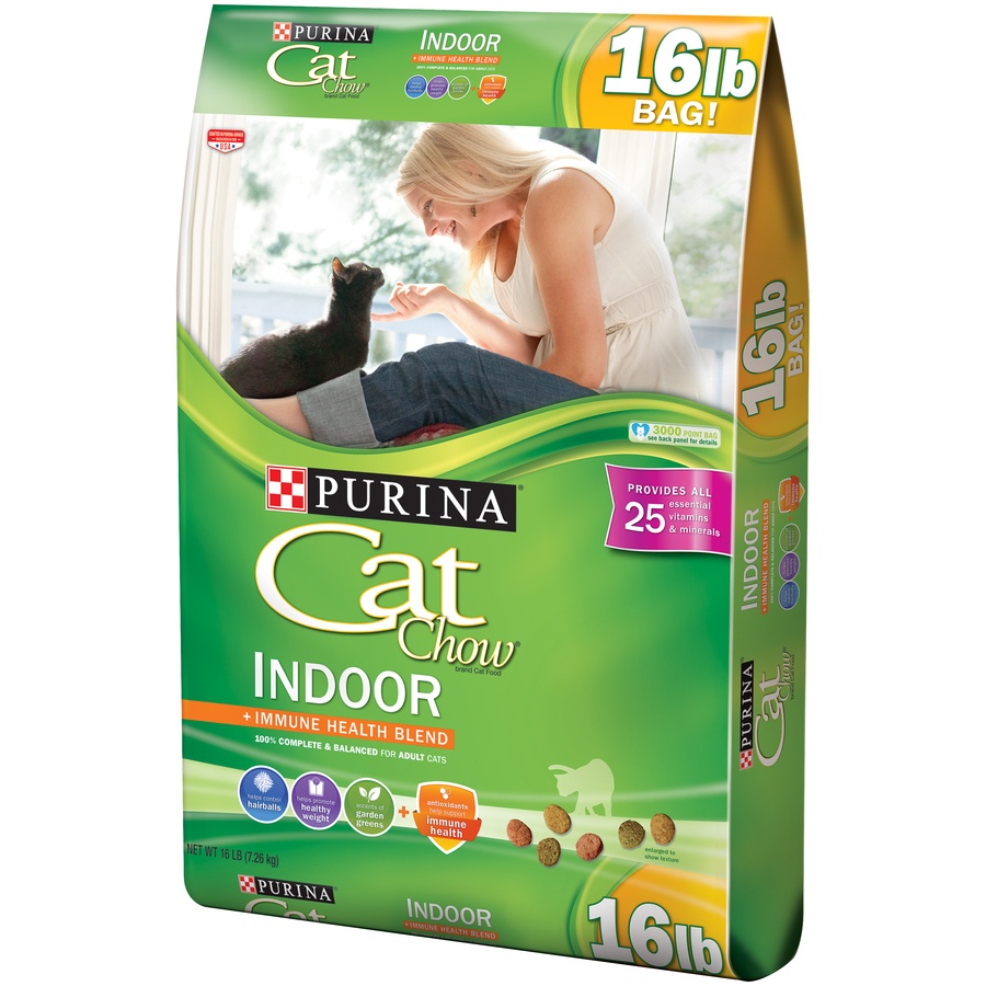 slide 3 of 9, Purina Cat Food, + Immune Health Blend, Adult, 16 lb