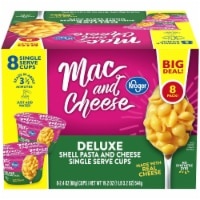 slide 1 of 1, Kroger Mac And Cheese Deluxe Single Serve Cups, 8 ct; 2.4 oz