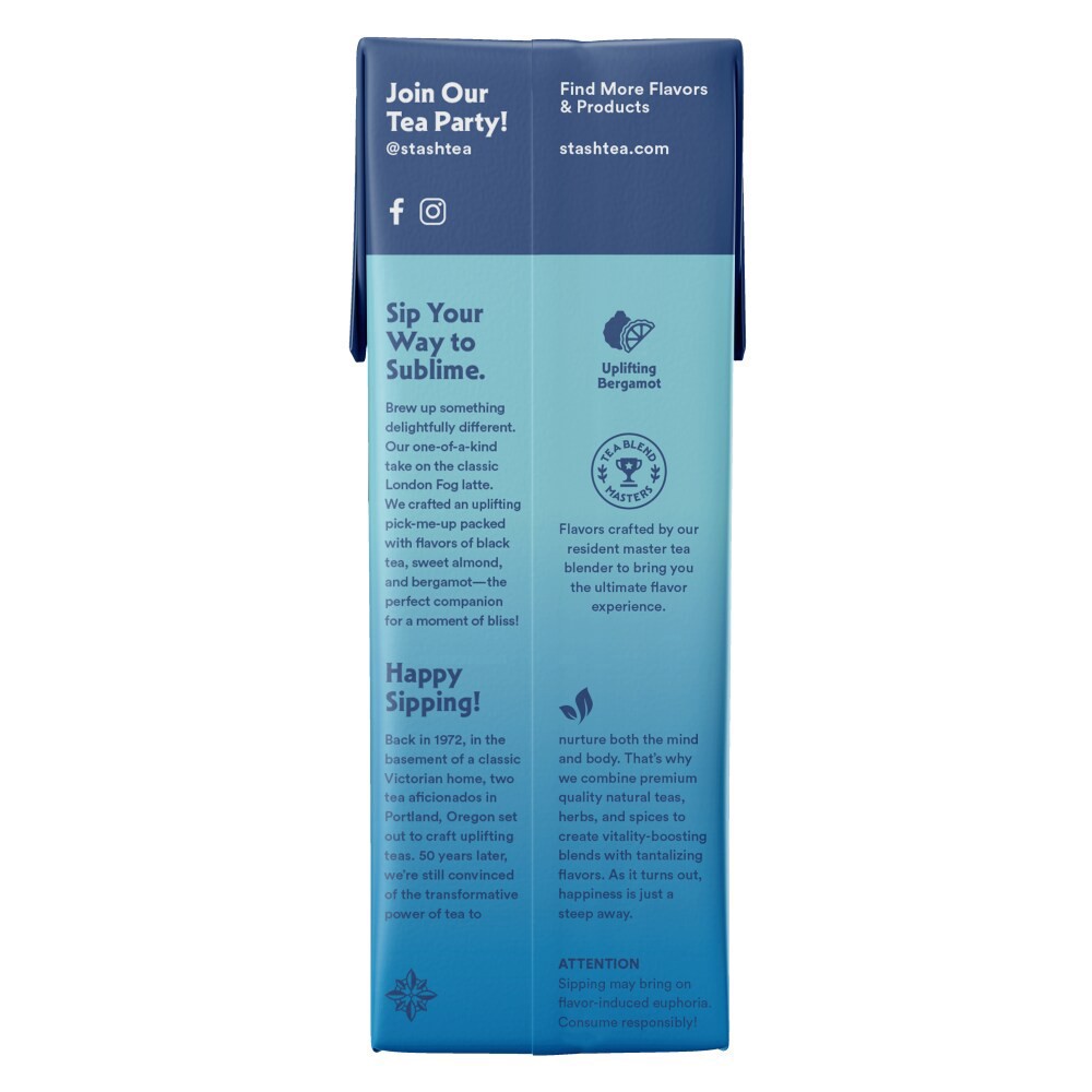 slide 4 of 4, Stash Tea® Earl's Delight Latte Tea Concentrate, 32 fl oz