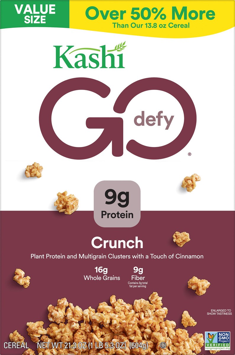 slide 4 of 11, Kashi GO Breakfast Cereal, Crunch, 21.3 oz, 21.3 oz