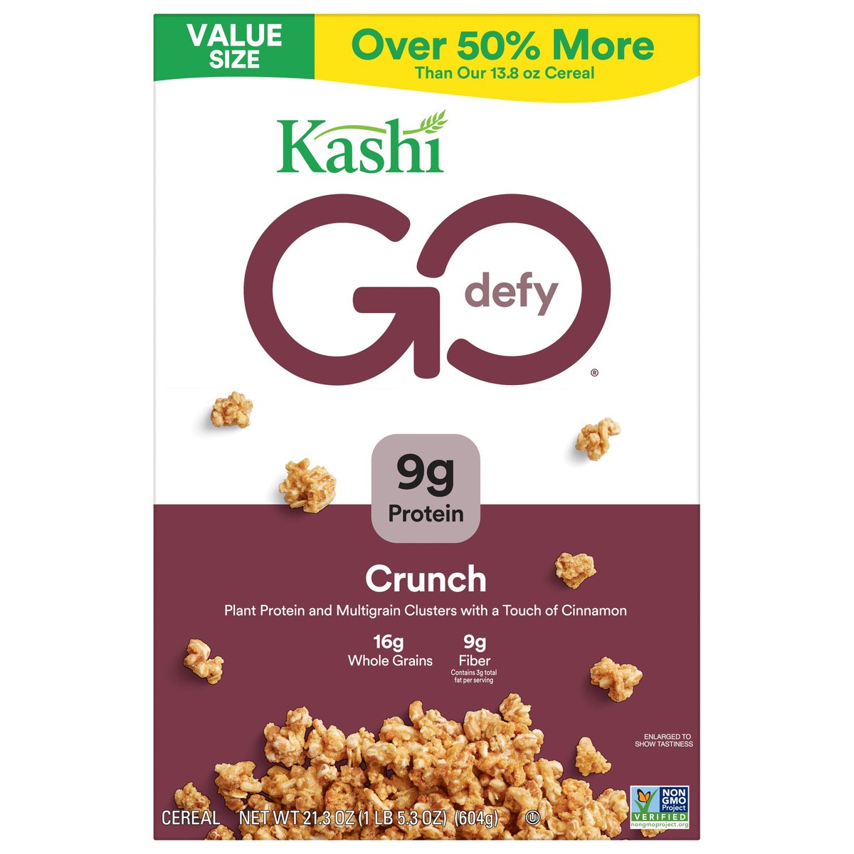 slide 1 of 11, Kashi GO Breakfast Cereal, Crunch, 21.3 oz, 21.3 oz