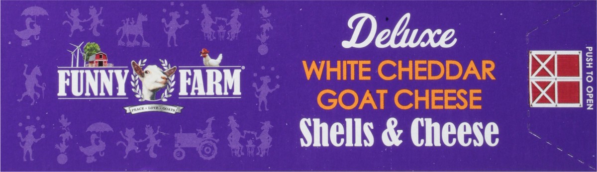 slide 8 of 12, Funny Farm White Cheddar Goat Cheese Shells & Cheese 9.5 oz, 9.5 oz