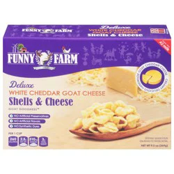 Funny Farm White Cheddar Goat Cheese Shells & Cheese 9.5 oz