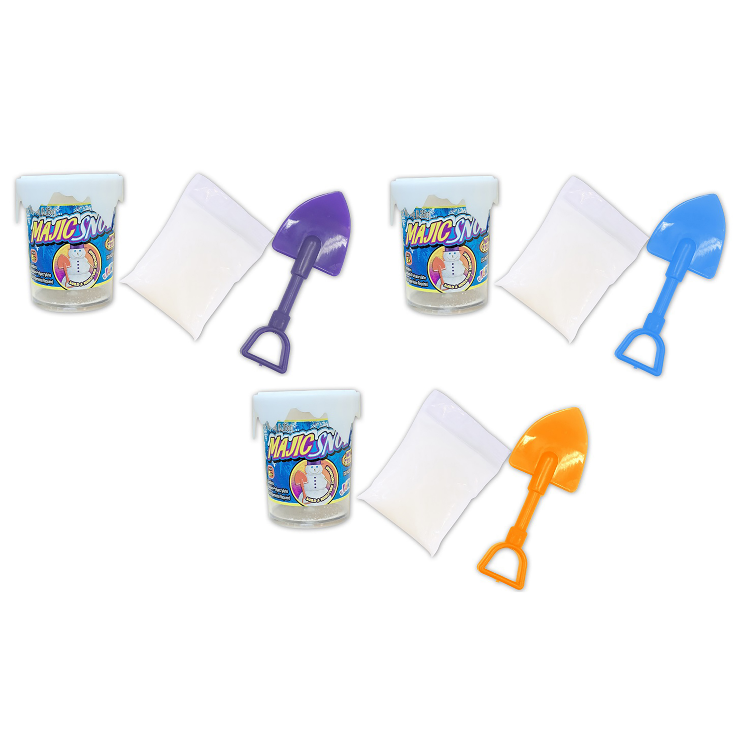 slide 3 of 3, Magic Snow with Shovel, 5 inx7 in