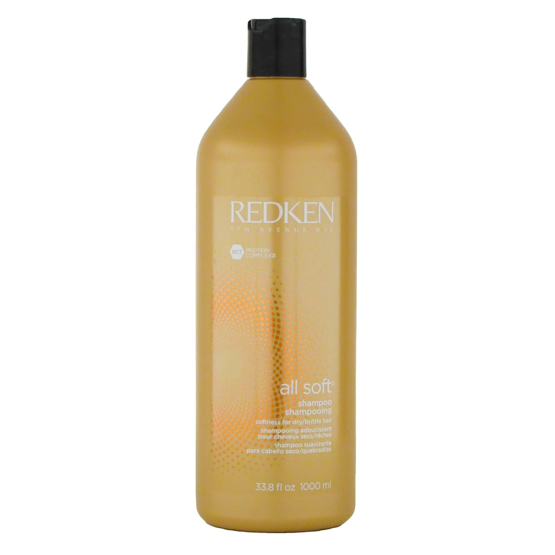 slide 1 of 5, Redken All Soft Shampoo, 33.8 oz