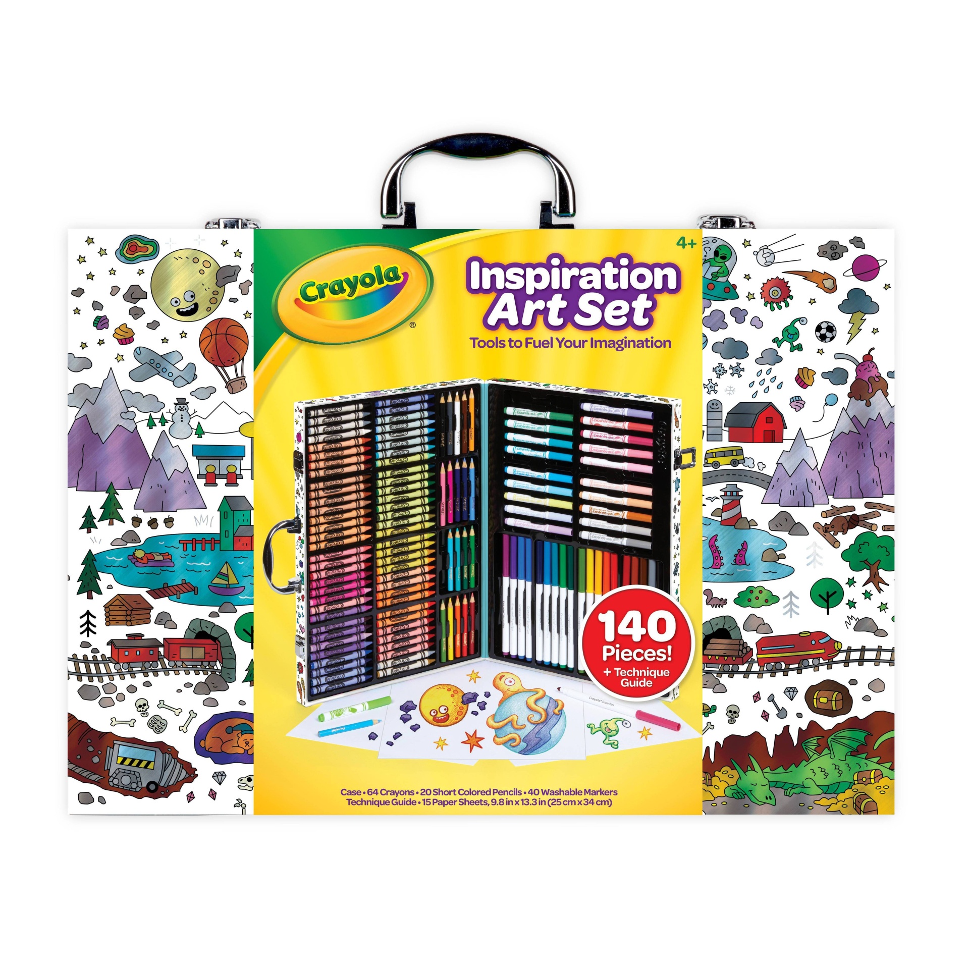 slide 1 of 6, Crayola Inspiration Art Case, 140 ct