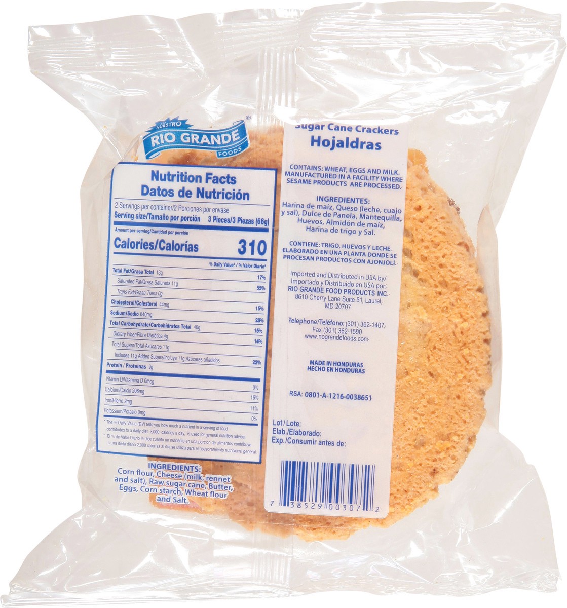 slide 8 of 9, Rio Grande Hojaldras Sugar Cane Crackers 4.65 oz, 4.65 oz