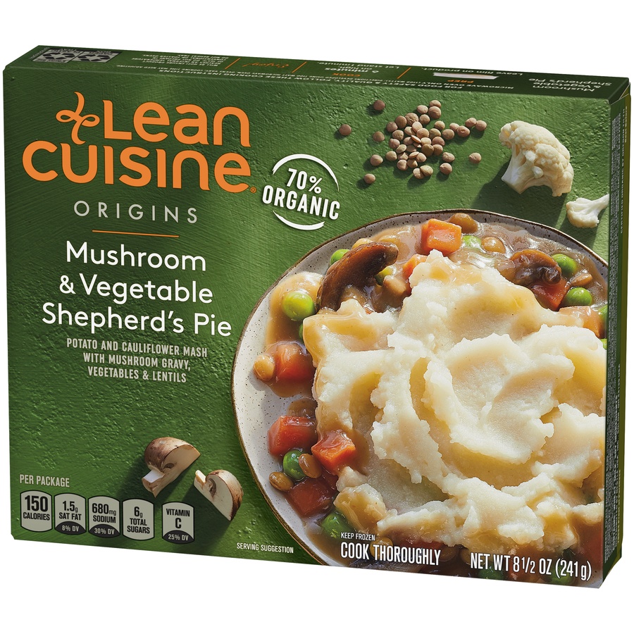 slide 4 of 8, Lean Cuisine Origins Mushroom & Vegetable Shepherd's Pie, 8.5 oz