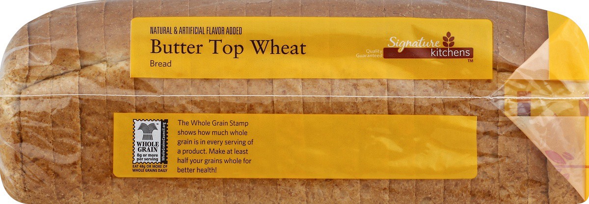 slide 3 of 5, Signature Kitchens Butter Top Wheat Bread, 22 oz