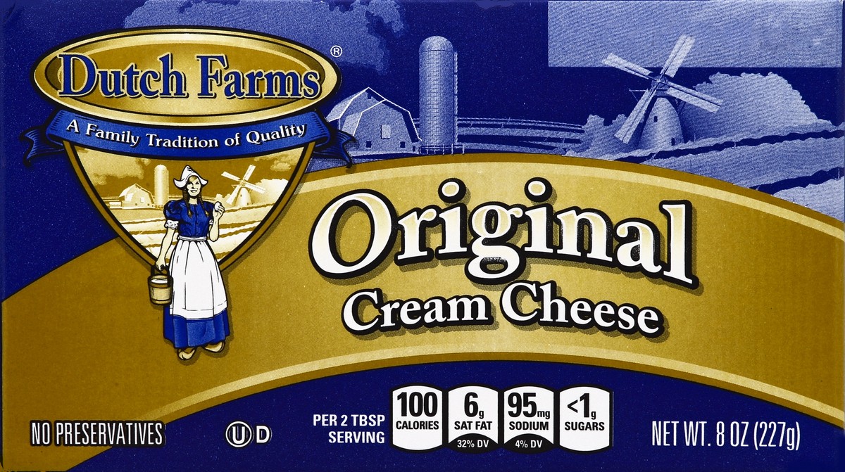 slide 1 of 5, Dutch Farms Cream Cheese Bar, 8 oz