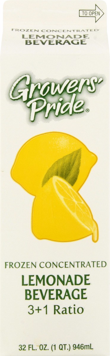 slide 10 of 13, Growers' Pride Frozen Concentrated Lemonade Beverage 32 fl oz, 32 fl oz