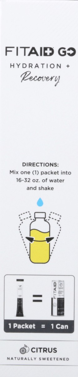 slide 3 of 9, ImmunityAid Go Zero Sugar Powder Packets Citrus Hydration + Recovery 6 Packets, 1.38 oz