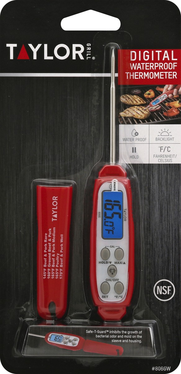 slide 1 of 11, Taylor Digital Waterproof Thermometer 1 ea, 1 ct