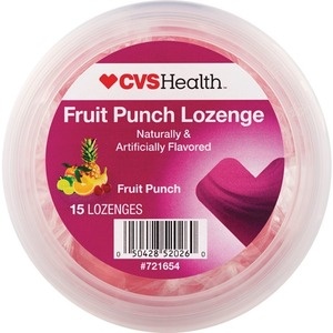 slide 1 of 1, CVS Health Throat Lozenge Fruit Punch, 15 ct