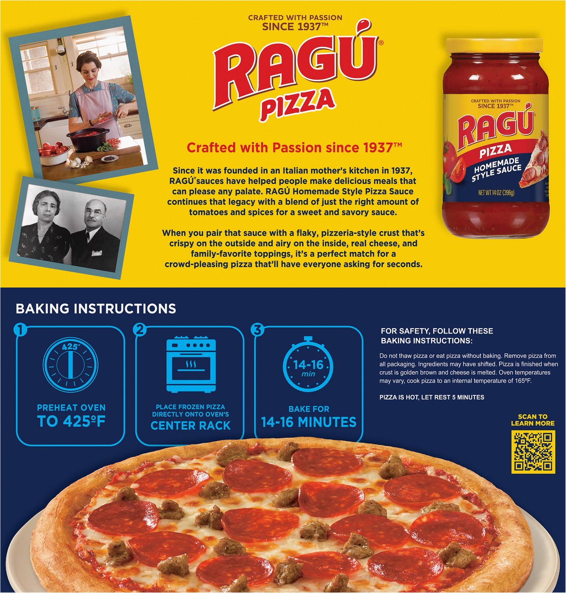 slide 10 of 13, Ragu Pizzeria-Style Crust Combination Pizza 22.00 oz, 22 oz