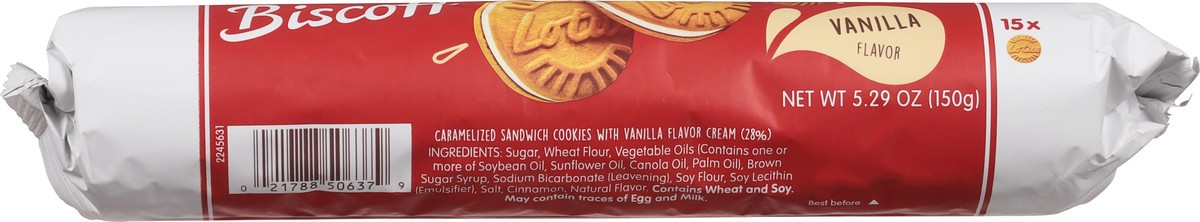 slide 8 of 9, Lotus Biscoff Vanilla Flavor Sandwich Cookies 15 ea, 15 ct