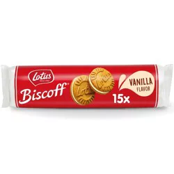 Lotus Biscoff Vanilla Flavor Sandwich Cookies - 15 ct