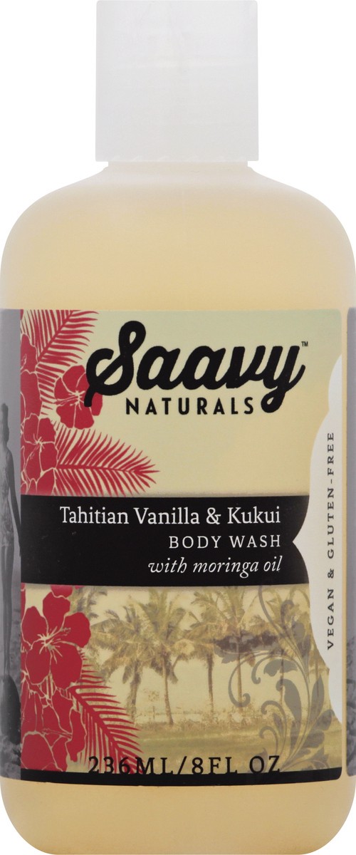 slide 6 of 7, Saavy Naturals Wash Body Tahitian Vanill, 1 ct