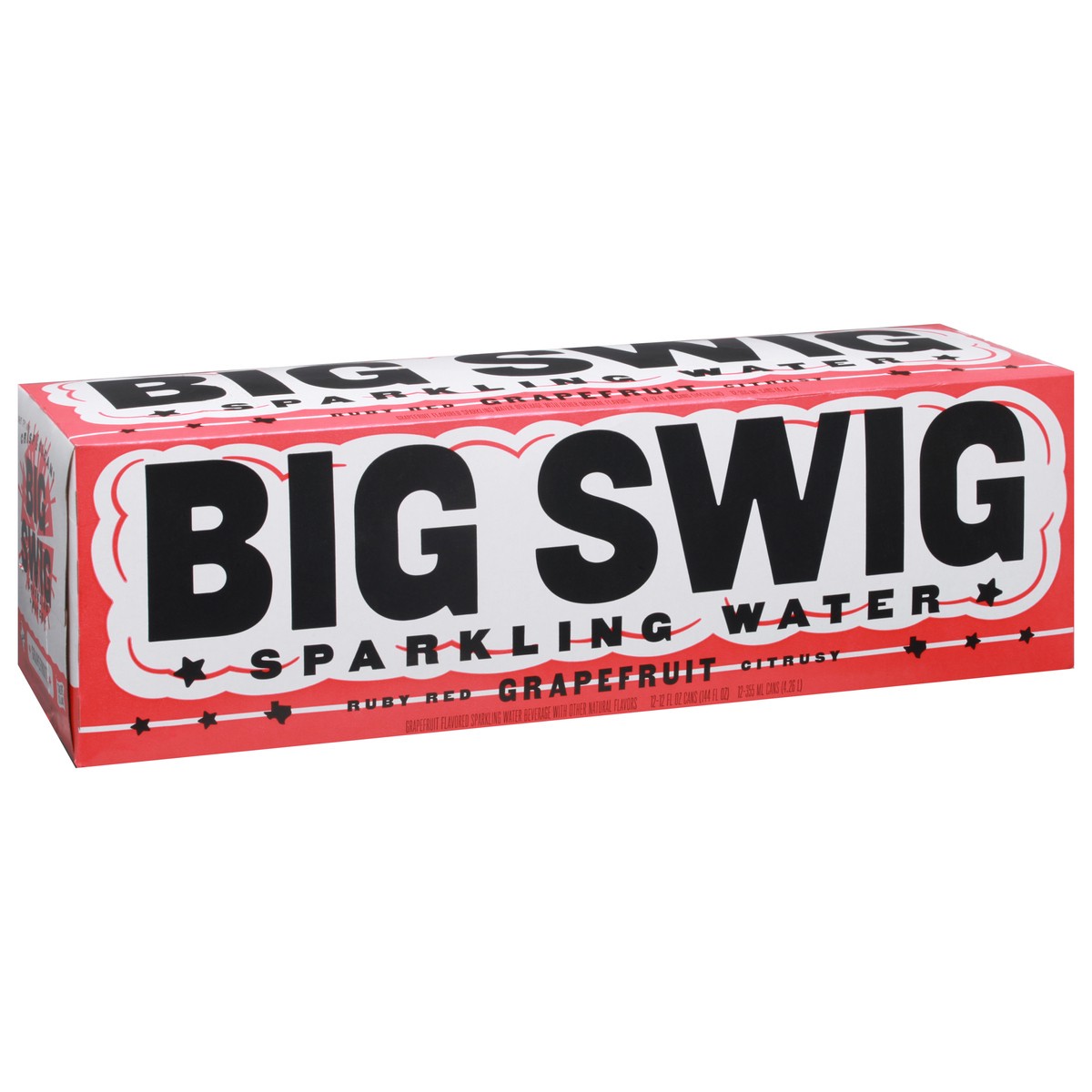 slide 4 of 9, Big Swig Sparkling Water - Grapefruit - 12 ct; 12 fl oz, 12 ct; 12 fl oz