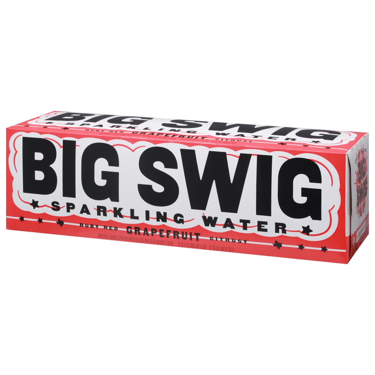 slide 5 of 9, Big Swig Sparkling Water - Grapefruit - 12 ct; 12 fl oz, 12 ct; 12 fl oz