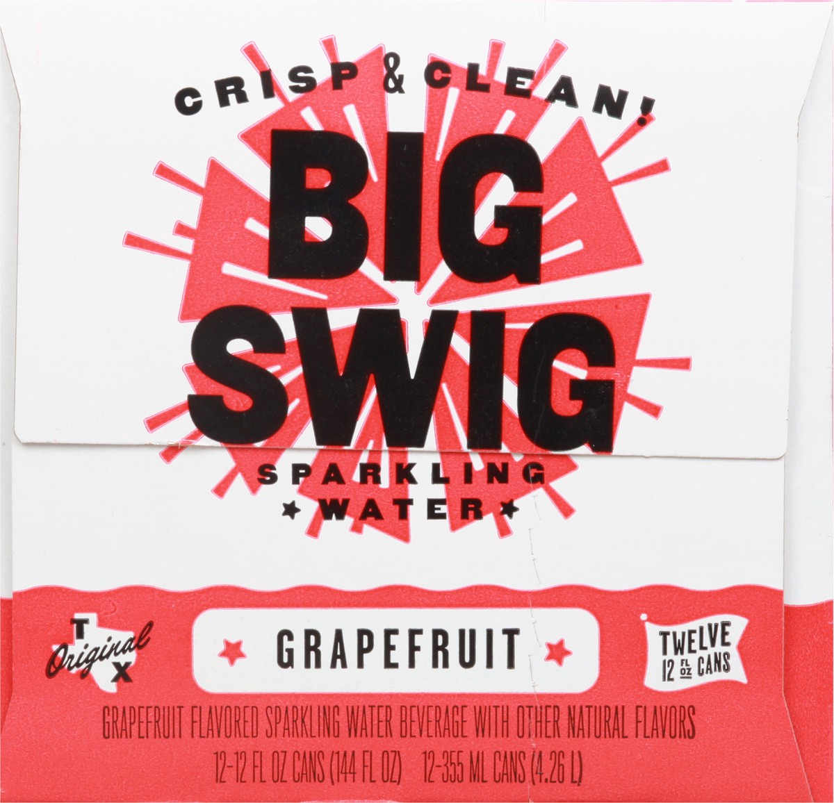 slide 8 of 9, Big Swig Sparkling Water - Grapefruit - 12 ct; 12 fl oz, 12 ct; 12 fl oz