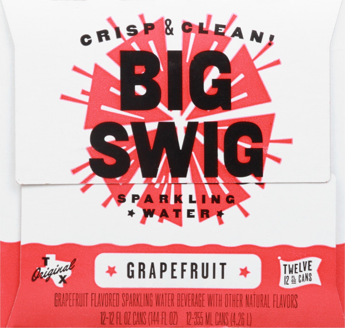 slide 3 of 9, Big Swig Sparkling Water - Grapefruit - 12 ct; 12 fl oz, 12 ct; 12 fl oz