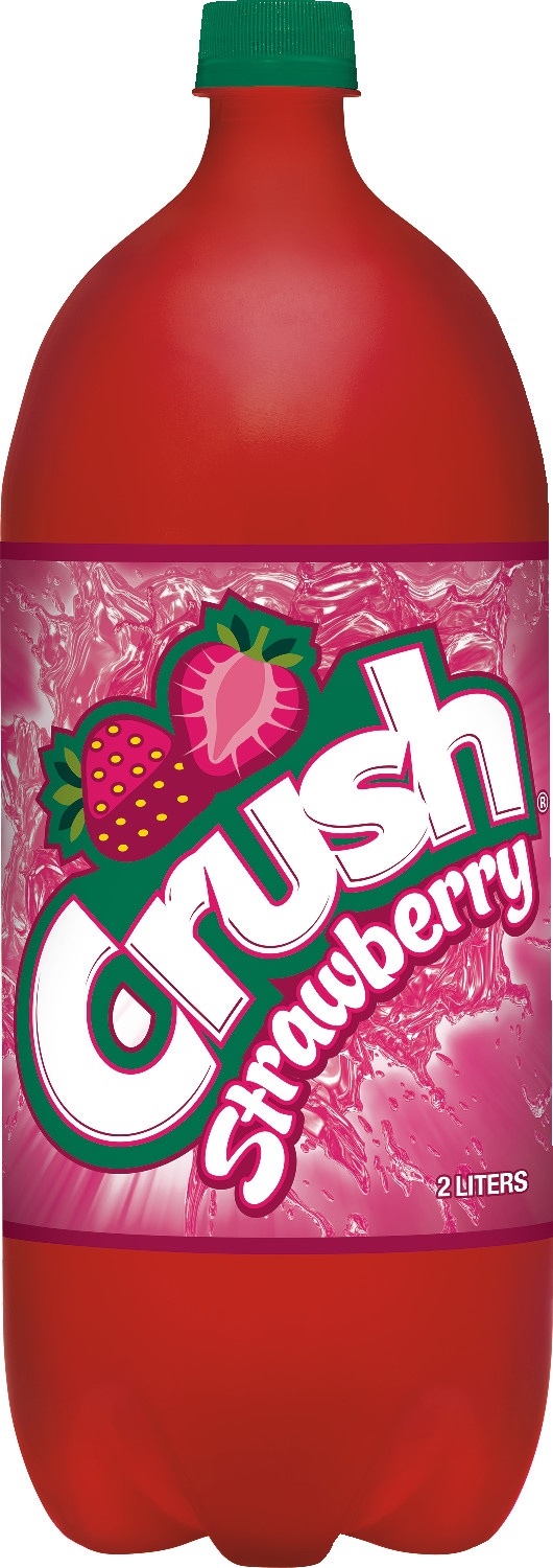 slide 1 of 2, Crush Strawberry Soda Bottle, 2 liter