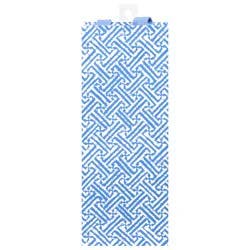Caspari Blue Fretwork Bottle Bag 1 ea