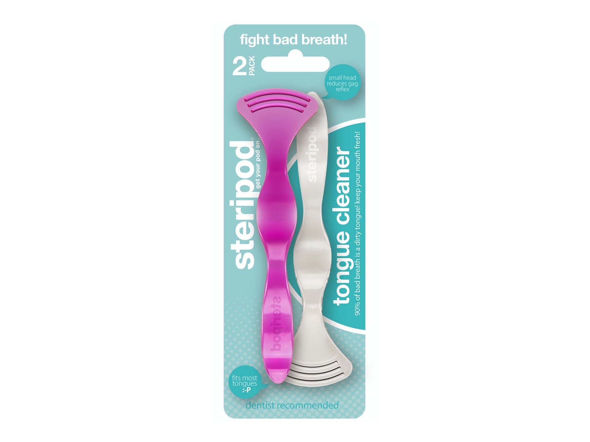 slide 1 of 1, Steripod Tongue Cleaner, 2 ct