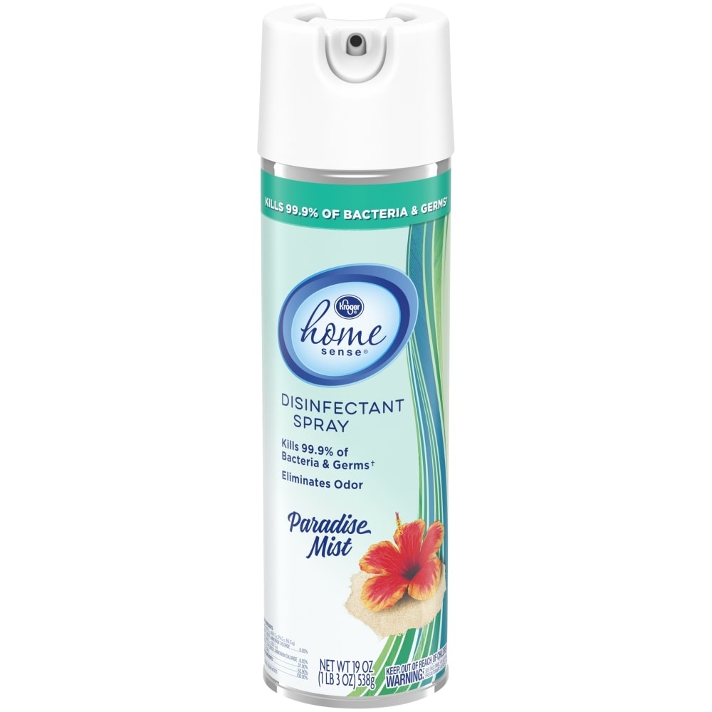 slide 1 of 1, Kroger Home Sense Paradise Mist Disinfectant Spray, 19 oz