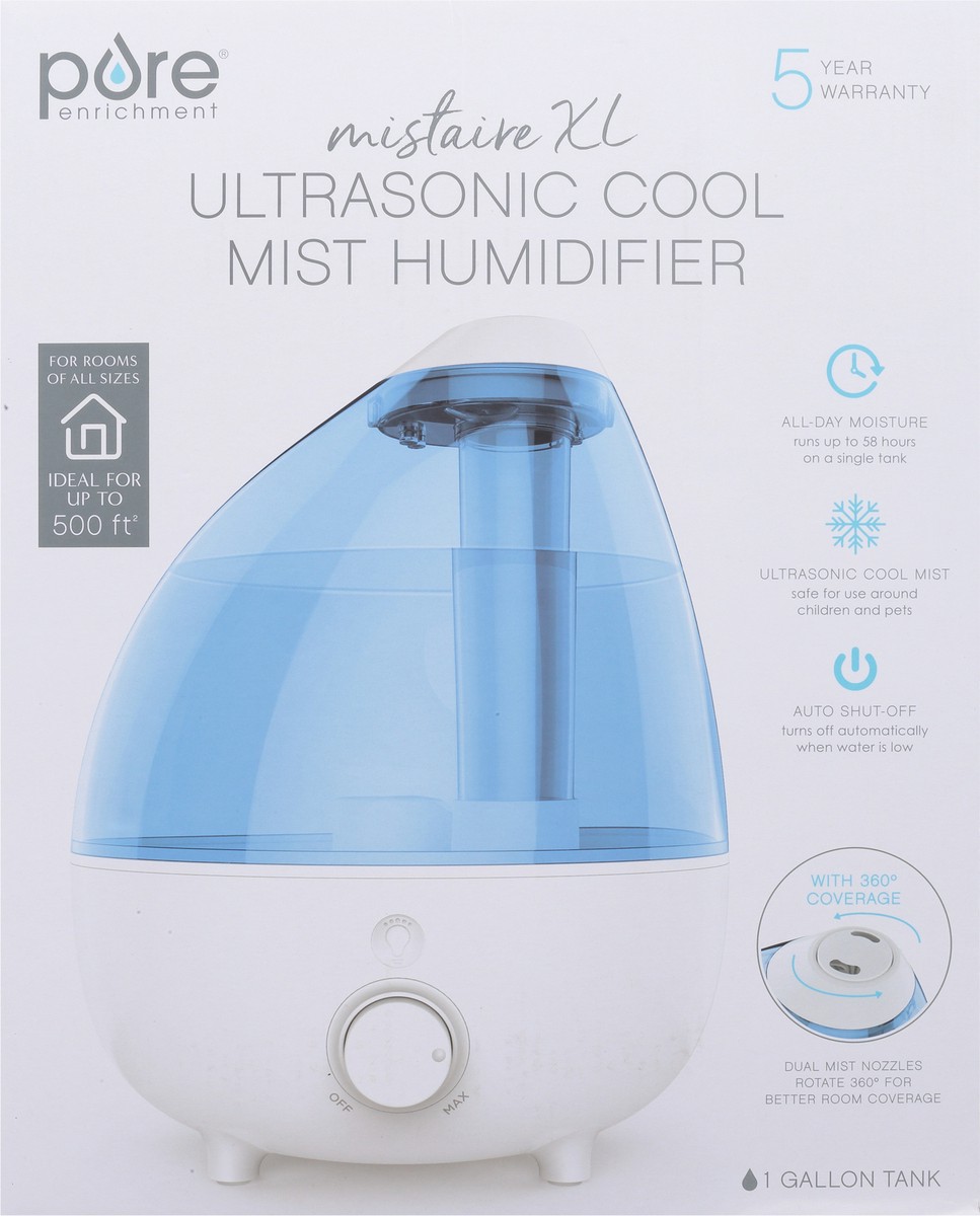 slide 5 of 9, Pure Enrichment Mist Ultrasonic Cool Mistaire XL Humidifier 1 ea, 1 ct
