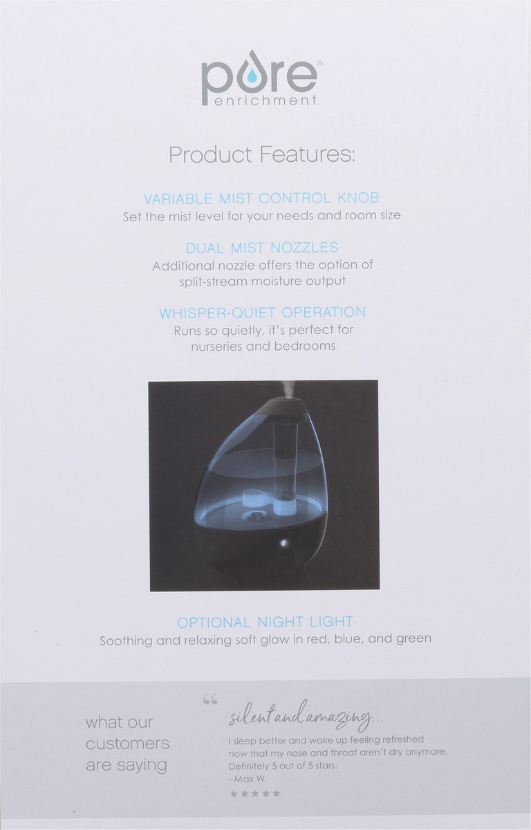 slide 4 of 9, Pure Enrichment Mist Ultrasonic Cool Mistaire XL Humidifier 1 ea, 1 ct