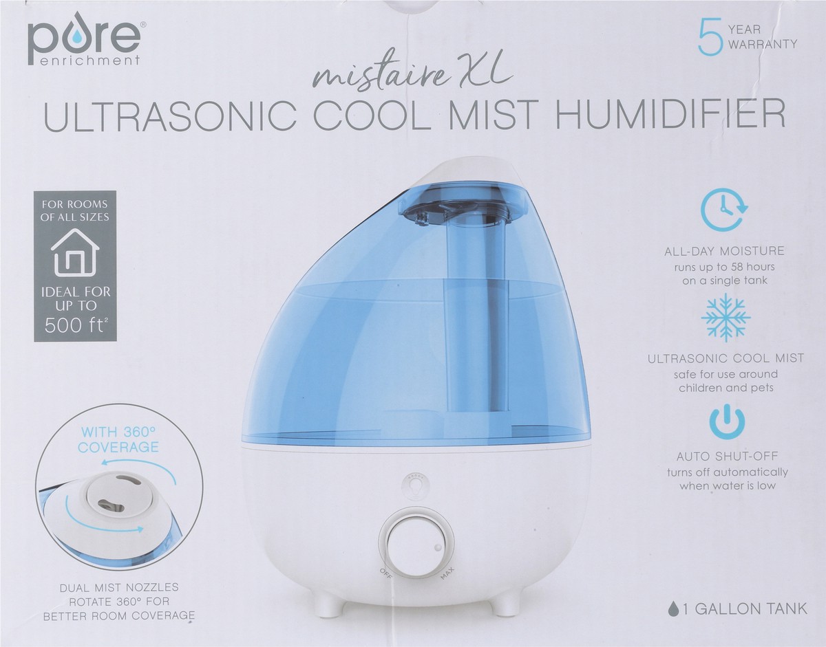 slide 9 of 9, Pure Enrichment Mist Ultrasonic Cool Mistaire XL Humidifier 1 ea, 1 ct