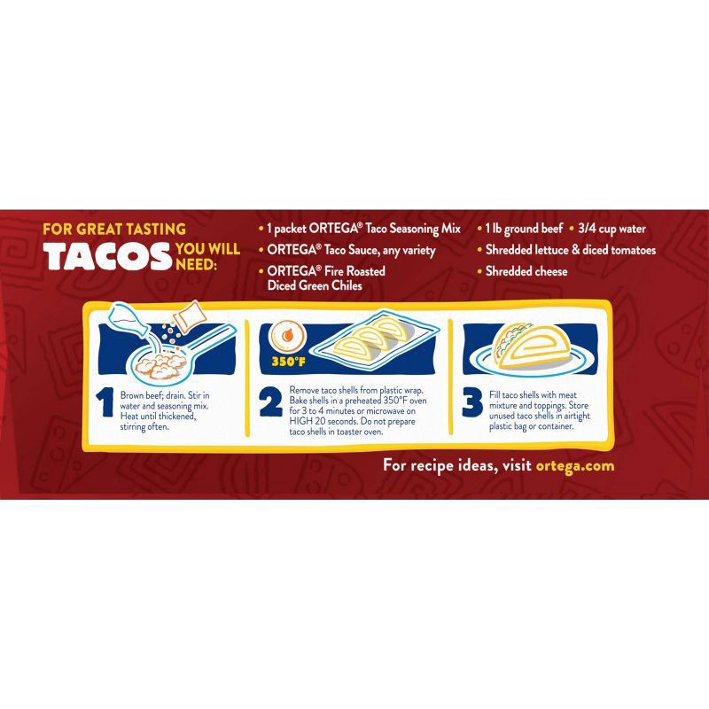 slide 3 of 4, Ortega Cheez-Its Taco Shells 10ct - 4.1 Oz, 4.1 oz