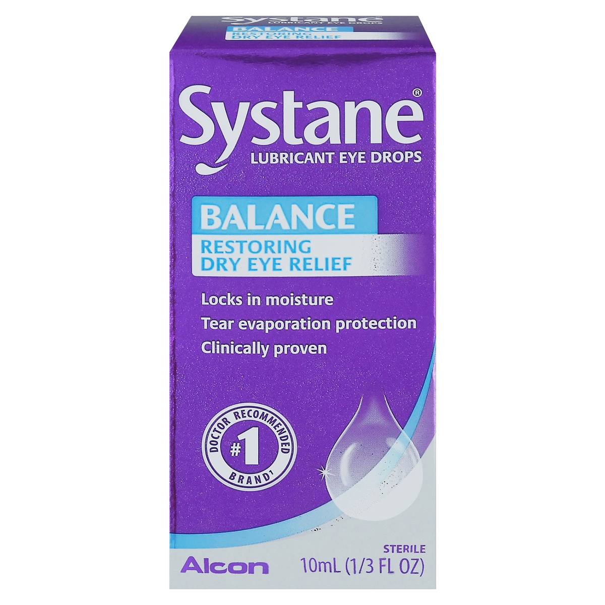 slide 1 of 1, Systane Balance Restorative Formula Lubricant Eye Drops, 0.33 fl oz