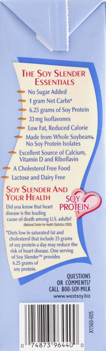 slide 3 of 5, Soy Slender Soy Milk Vanilla Shelf Stable, 32 oz