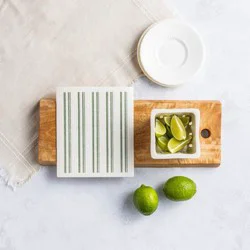 Hy-Vee Seasons Swedish Dishcloth In White And Dusk Green