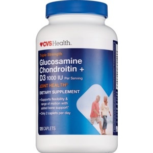 slide 1 of 1, CVS Health Glucosamine Chondroitin With Vitamin D Caplets, 120 ct