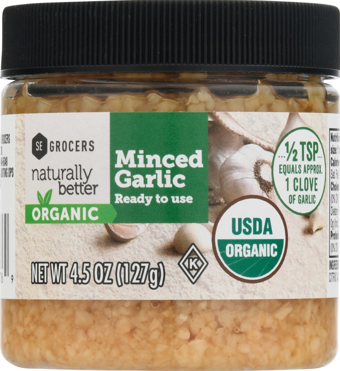 slide 14 of 14, Nb Organic Minced Garlic, 4.5 oz