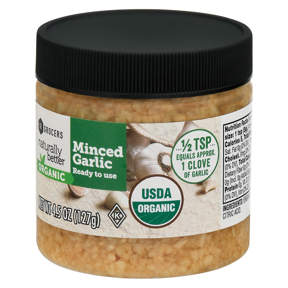 slide 12 of 14, Nb Organic Minced Garlic, 4.5 oz