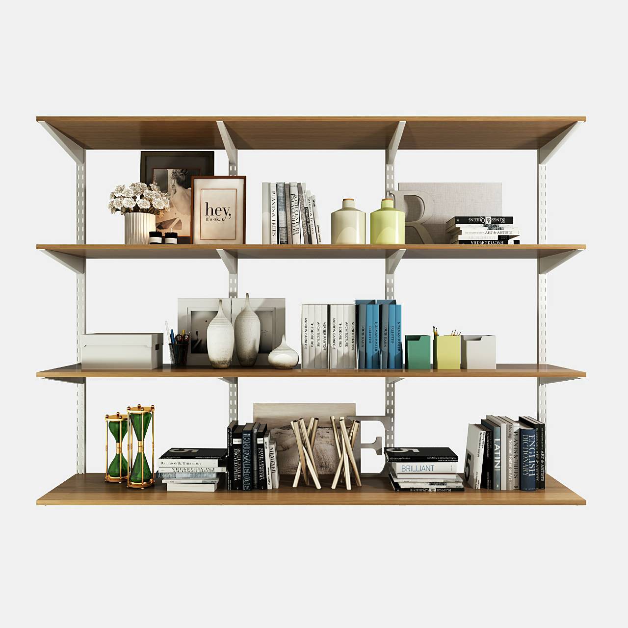 slide 6 of 6, Project Source 18.96-in L x 0.57-in W x 3.38-in D Heavy Duty White Shelf bracket, 1 ct