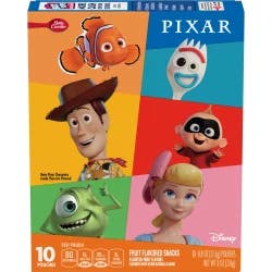 Betty Crocker Disney Pixar Fruit Snacks, 10 Pouches - 10 ct